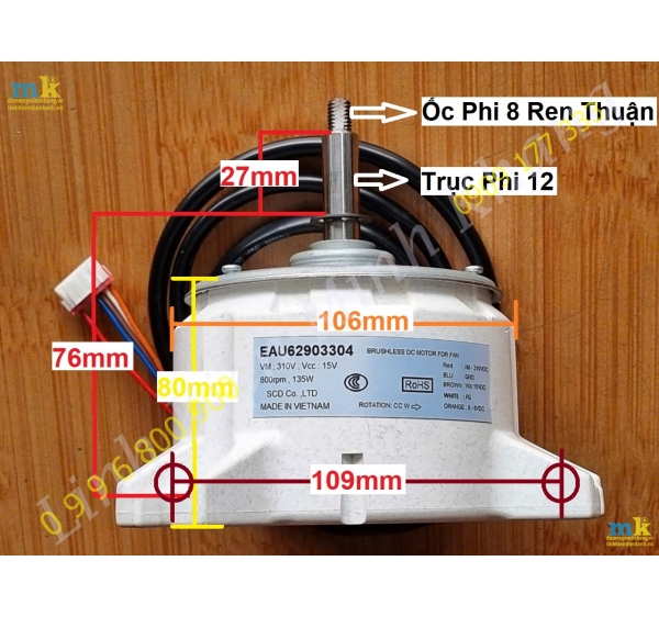 ( SP1760 ) Quạt LG Mã EAU62903304